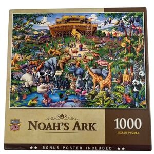 Noah's Ark‎ MasterPieces 1000 Piece Jigsaw Puzzle Bonus Poster Included Complete